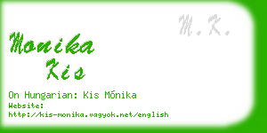monika kis business card